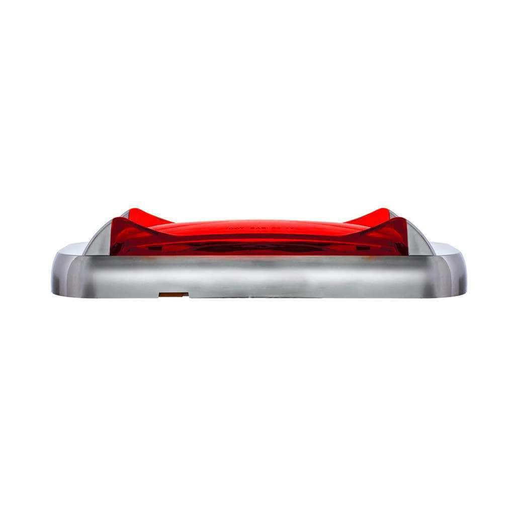 4 Led Saber Rectangular Marker Light With Red Lens 5 4 LED Saber Rectangular Marker Light With Red Lens