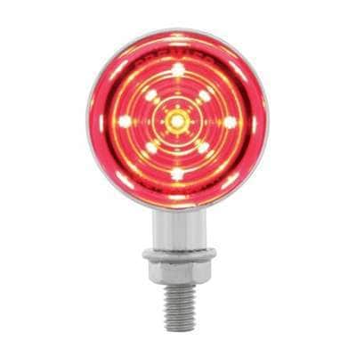 9 LED Dual Function Mini Bullet Light - Red LED/Red Lens