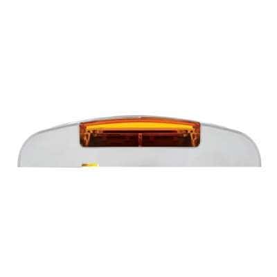 16 LED Reflector Light (Clearance/Marker) With Chrome Bezel - Amber LED/Amber Lens