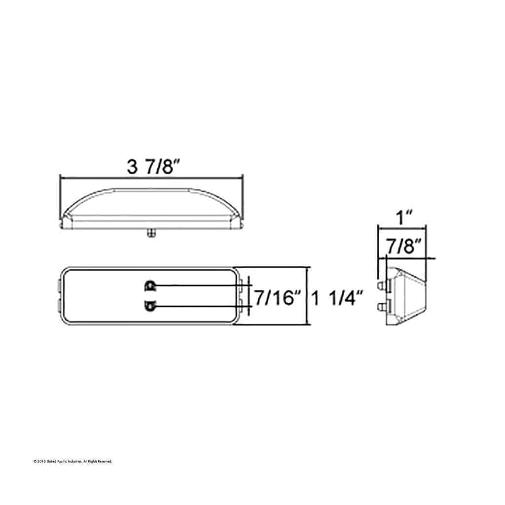 10 Led Rectangular Glolight (Clearance/Marker) - Red Led/Red Lens 5 10 LED Rectangular GloLight (Clearance/Marker) - Red LED/Red Lens