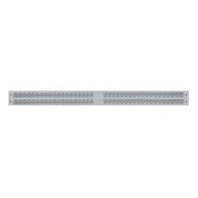 Chrome Top Mud Flap Plate With Four 19 LED 24" Reflector Light Bars - Red LED (Each)