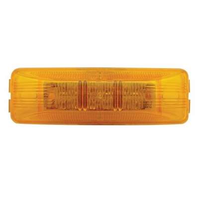 12 LED Rectangular Light (Clearance/Marker) - Amber LED/Amber Lens