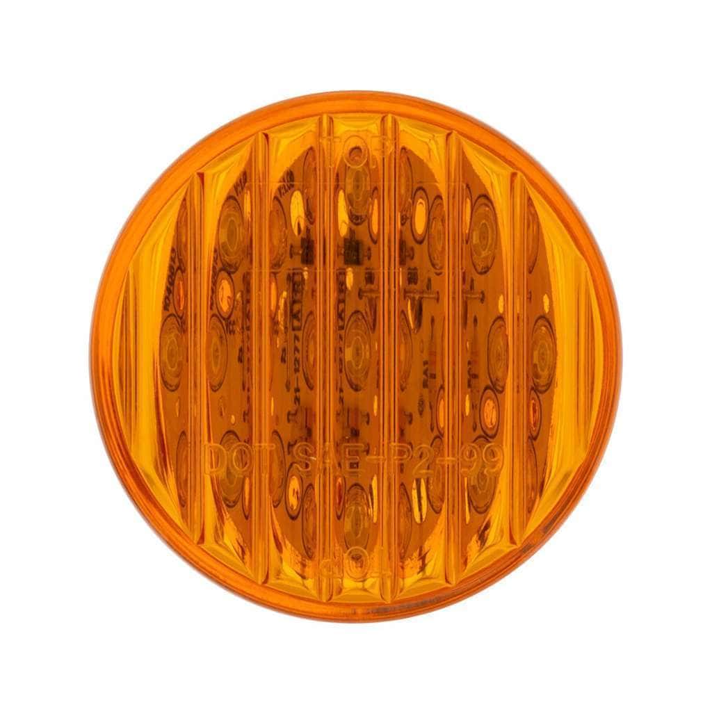 9 LED 2" Round Light (Clearance/Marker) - Amber LED/Amber Lens
