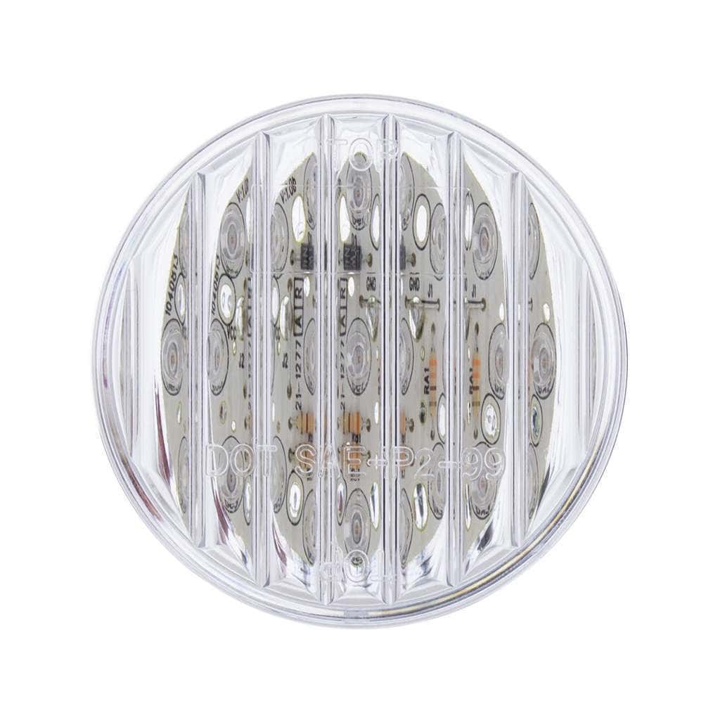 9 LED 2" Round Light (Clearance/Marker) - Amber LED/Clear Lens