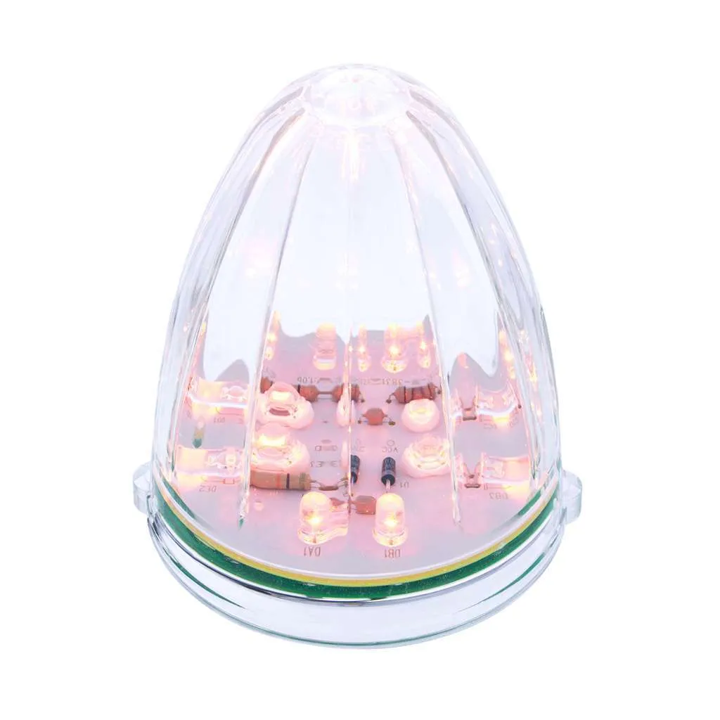 19 LED Watermelon Grakon 1000 Cab Light - Amber LED/Clear Lens