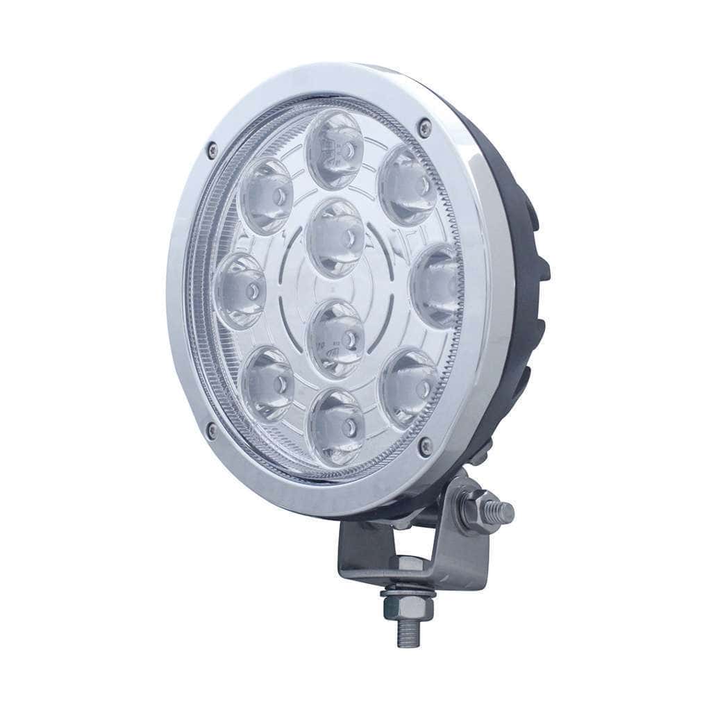 10 High Power 3-Watt Led 7&Quot; Driving Light - 1300 Lumens 3 10 High Power 3-Watt LED 7" Driving Light - 1300 Lumens
