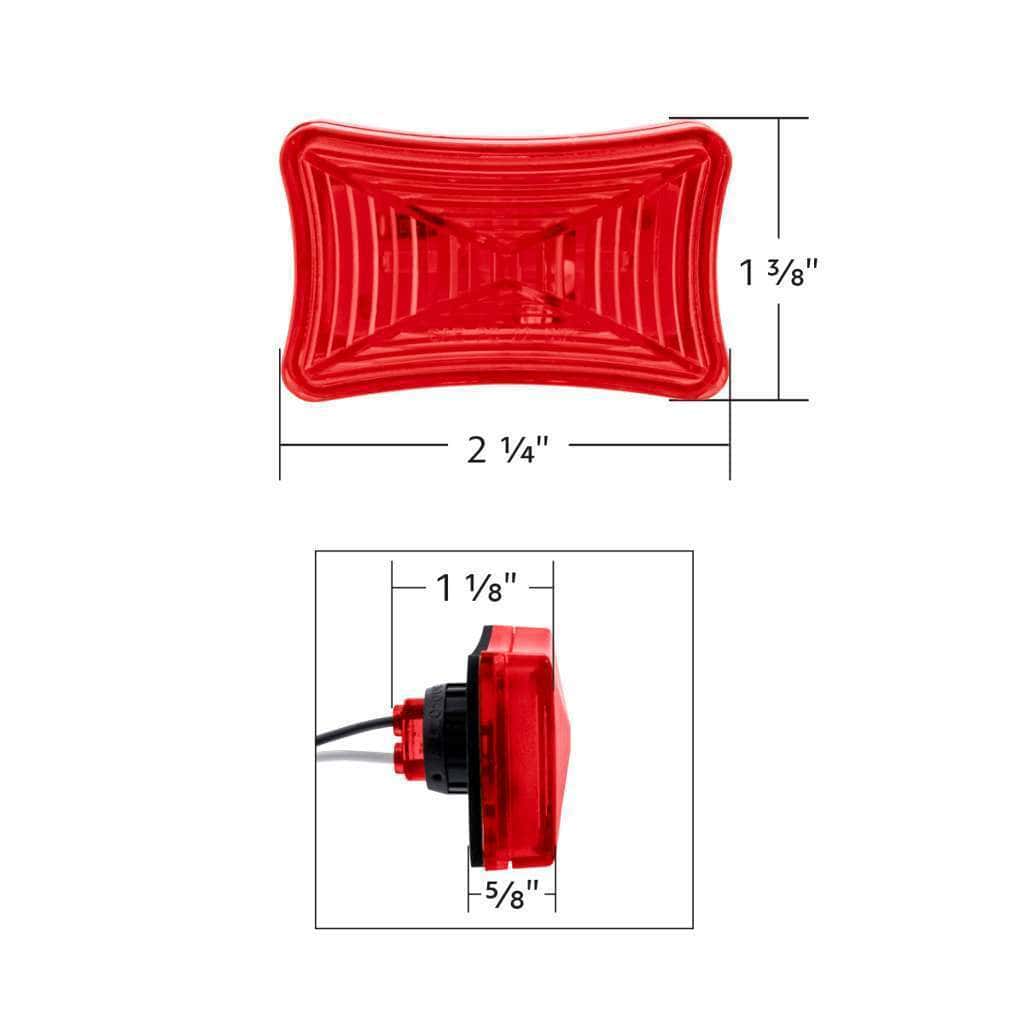 3 Led Rectangular Clearance/Marker Light-Red Led/Red Lens 9 3 LED Rectangular Clearance/Marker Light-Red LED/Red Lens