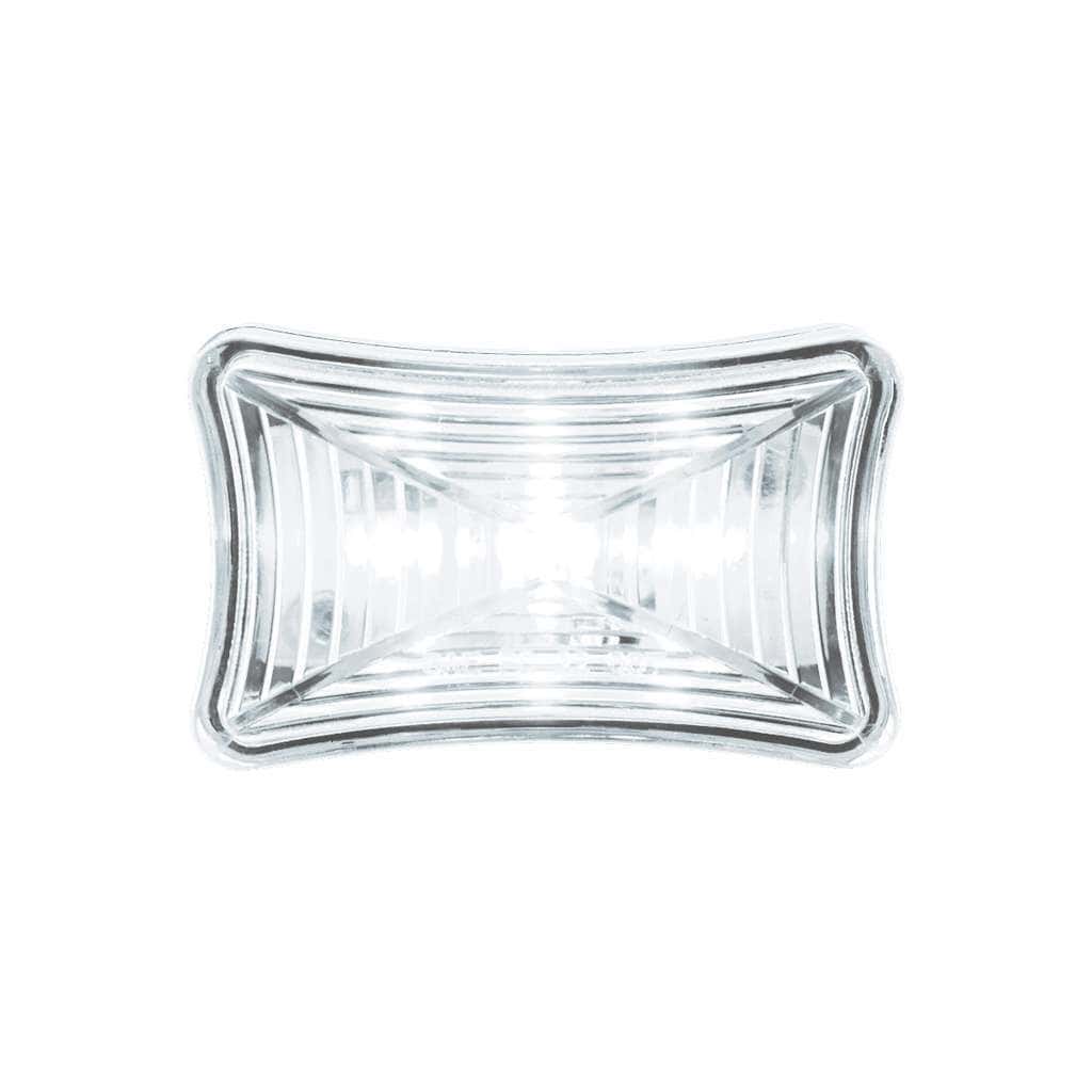 3 LED Rectangular Auxiliary Light-White LED/Clear Lens