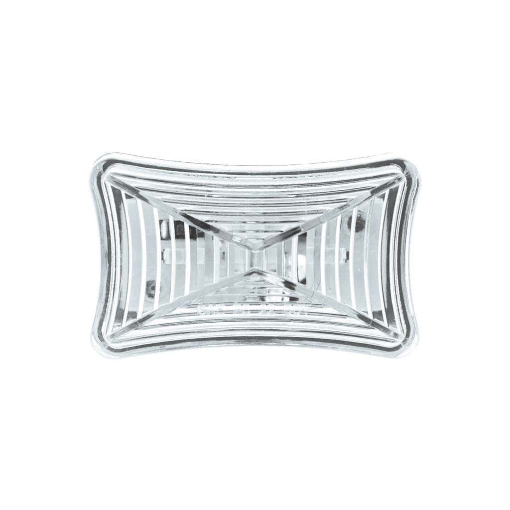 3 LED Rectangular Auxiliary Light-White LED/Clear Lens