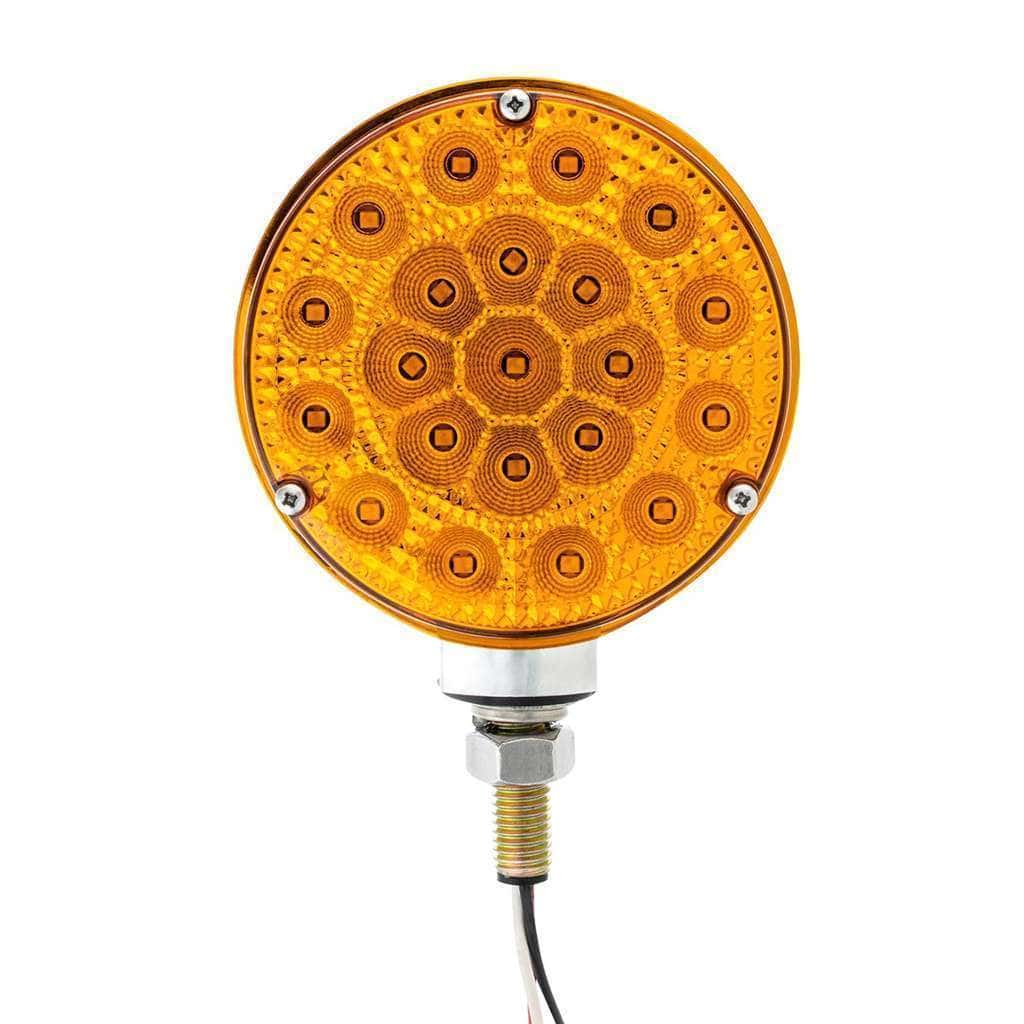 42 LED Reflector Double Face Competition Series Turn Signal Light-Amber & Red LED/Lens