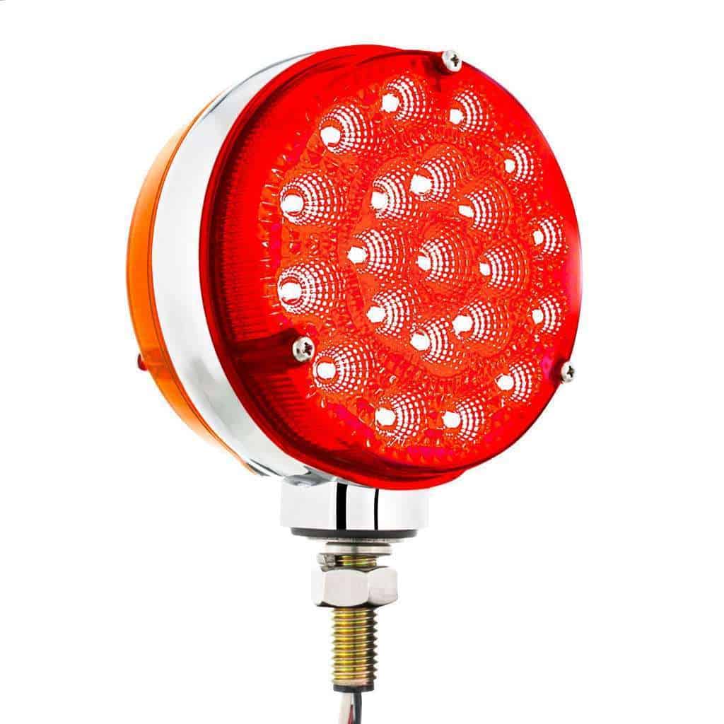 42 Led Reflector Double Face Competition Series Turn Signal Light-Amber &Amp; Red Led/Lens 6 42 LED Reflector Double Face Competition Series Turn Signal Light-Amber & Red LED/Lens