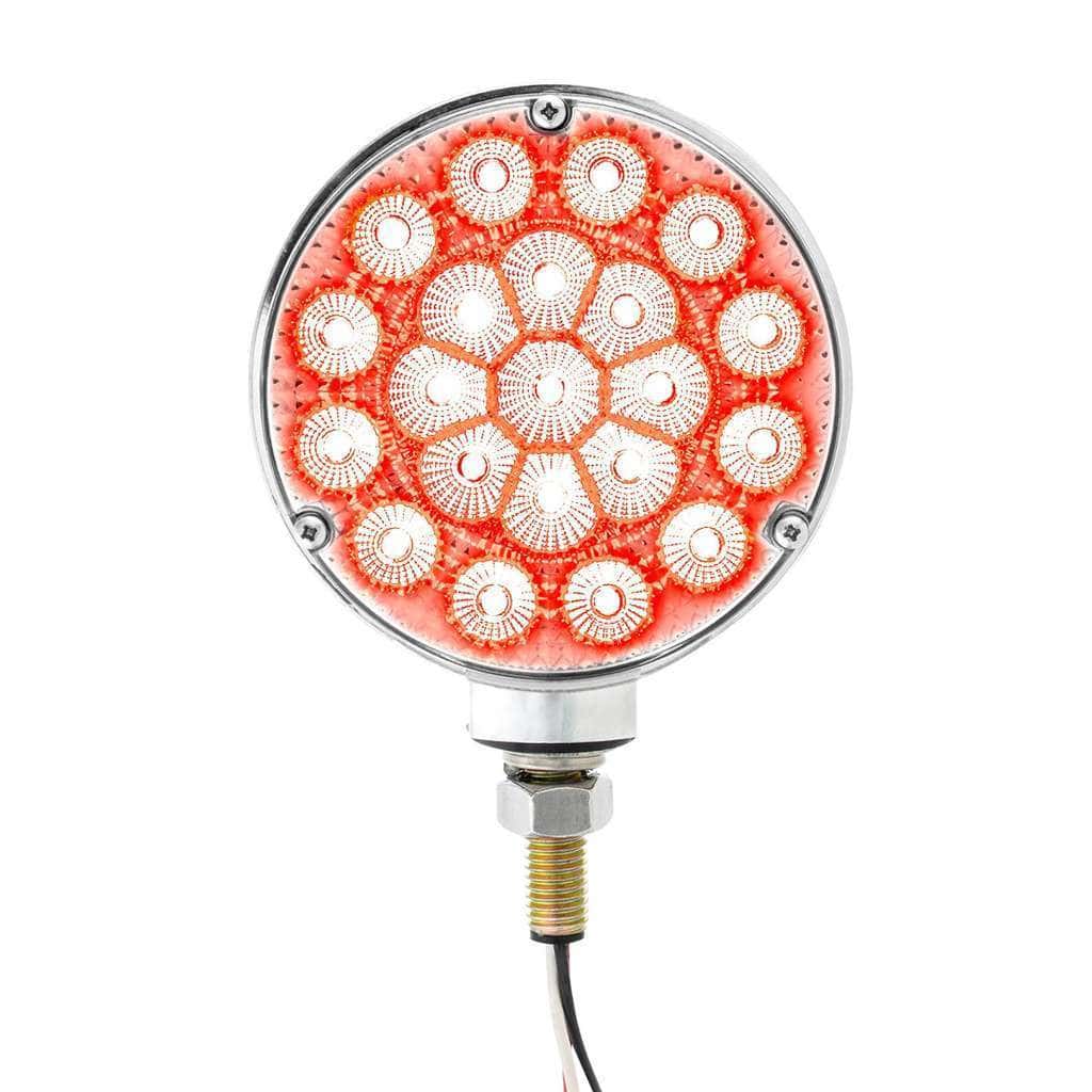 42 Led Reflector Double Face Competition Series Turn Signal Light-Amber &Amp; Red Led/Clear Lens 3 42 LED Reflector Double Face Competition Series Turn Signal Light-Amber & Red LED/Clear Lens