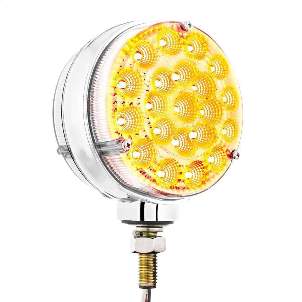 42 Led Reflector Double Face Competition Series Turn Signal Light-Amber &Amp; Red Led/Clear Lens 5 42 LED Reflector Double Face Competition Series Turn Signal Light-Amber & Red LED/Clear Lens