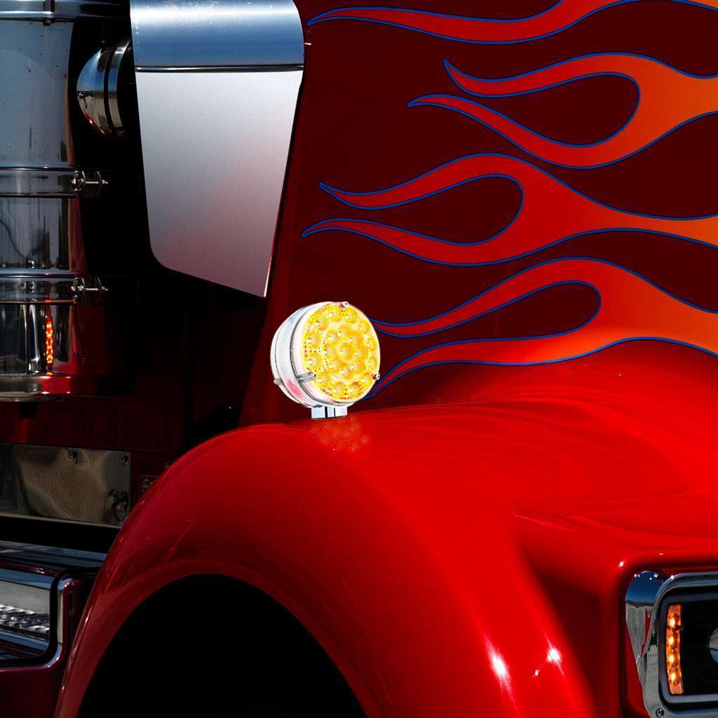 42 Led Reflector Double Face Competition Series Turn Signal Light-Amber &Amp; Red Led/Clear Lens 11 42 LED Reflector Double Face Competition Series Turn Signal Light-Amber & Red LED/Clear Lens