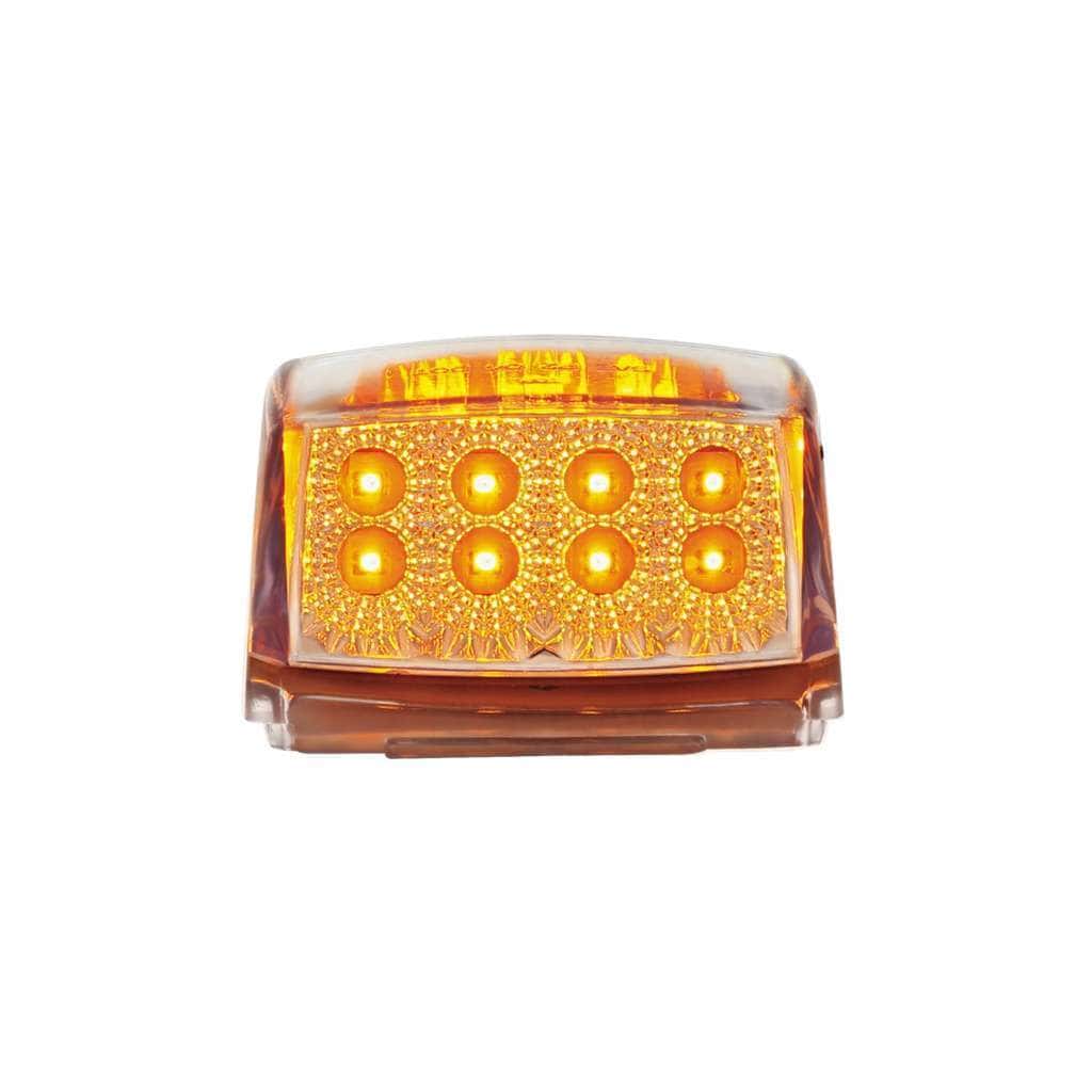 17 Led Reflector Square Cab Light - Amber Led/Clear Lens 3 17 LED Reflector Square Cab Light - Amber LED/Clear Lens