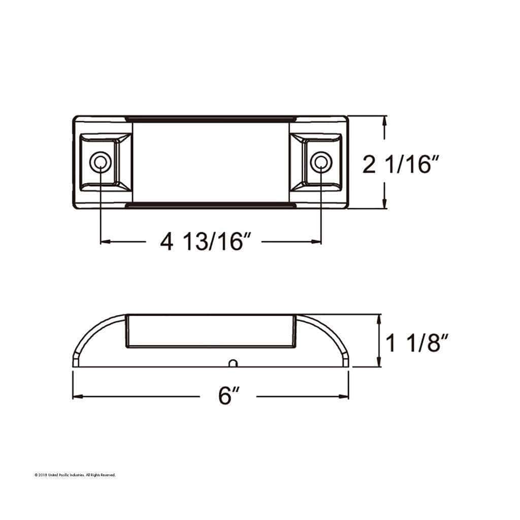 13 Led Reflector Rectangular Light (Clearance/Marker) - Red Led/Red Lens 4 13 LED Reflector Rectangular Light (Clearance/Marker) - Red LED/Red Lens
