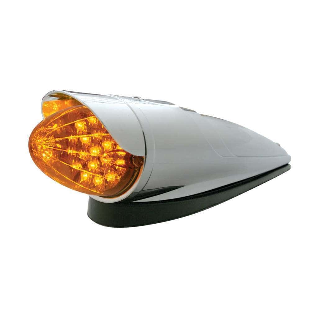 19 LED Reflector Grakon 1000 Cab Light Kit With Visor - Dark Amber LED/Amber Lens