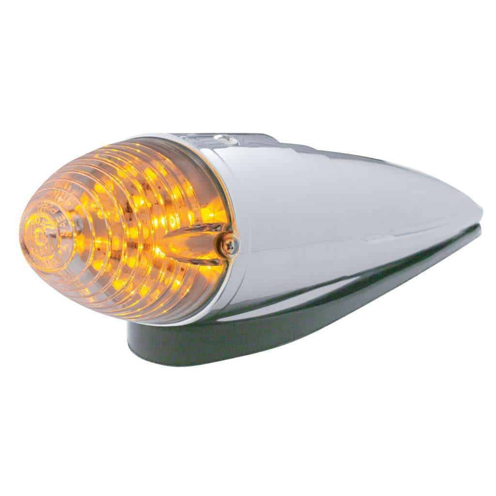 19 LED Beehive Grakon 1000 Style Cab Light Kit - Amber LED/Clear Lens