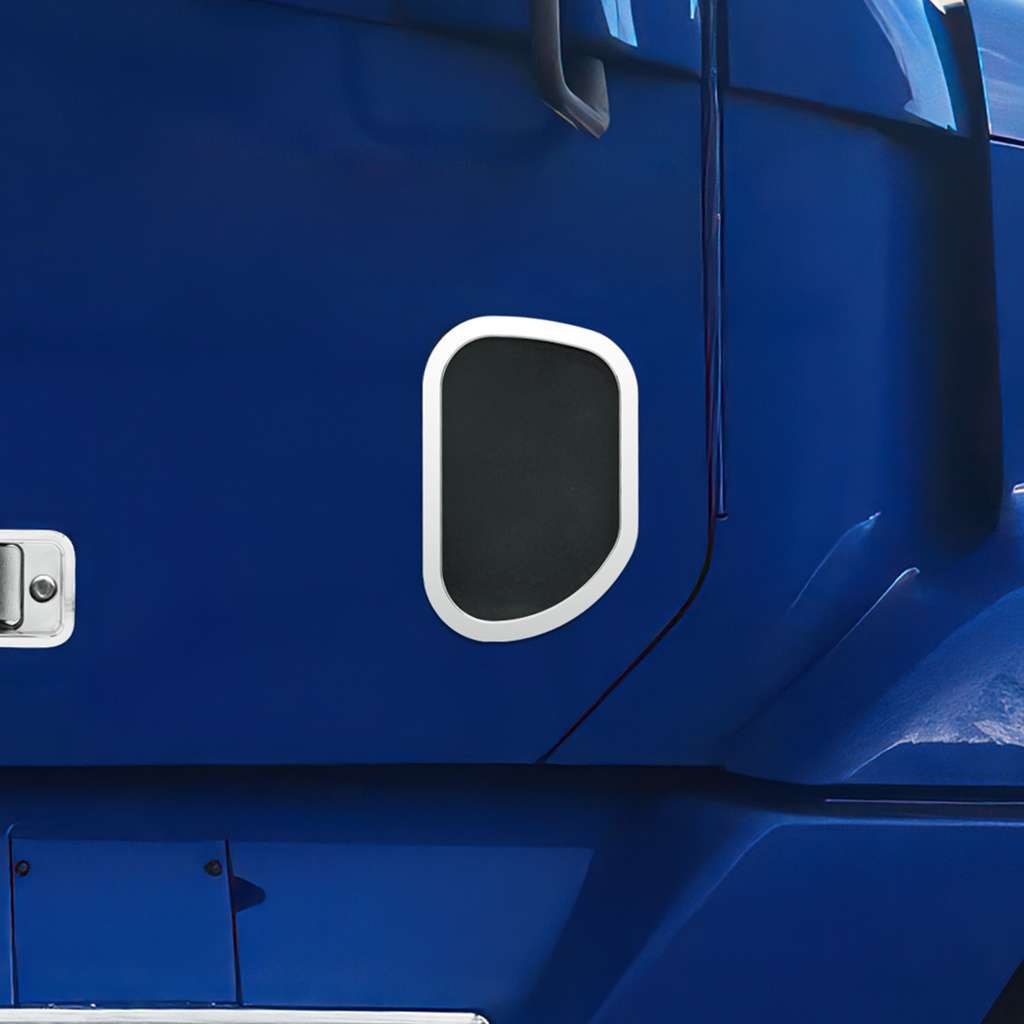 Chrome Exterior View Window Trim For Freightliner Columbia (04-11) &Amp; Century (96-10) 4 Chrome Exterior View Window Trim For Freightliner Columbia (04-11) & Century (96-10)