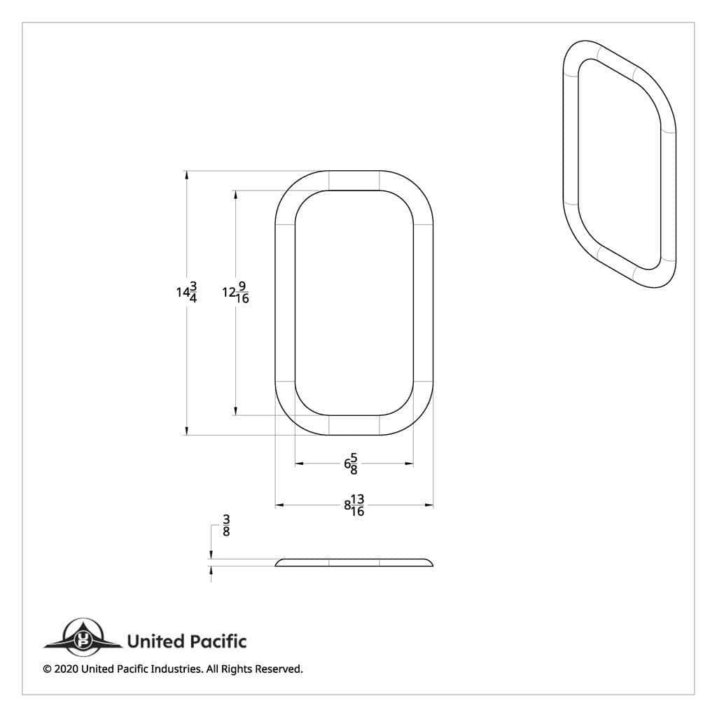 Chrome Exterior View Window Trim For Freightliner Classic (1989-2010) - Includes Adhesive 3 Chrome Exterior View Window Trim For Freightliner Classic (1989-2010) - Includes Adhesive