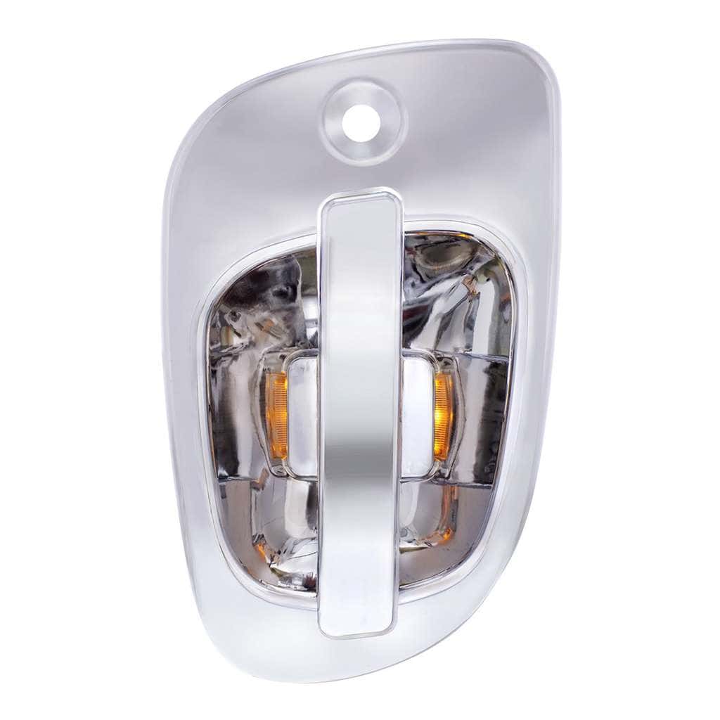 6 Amber LED Chrome Door Handle Cover for 2008-2017 Freightliner Cascadia