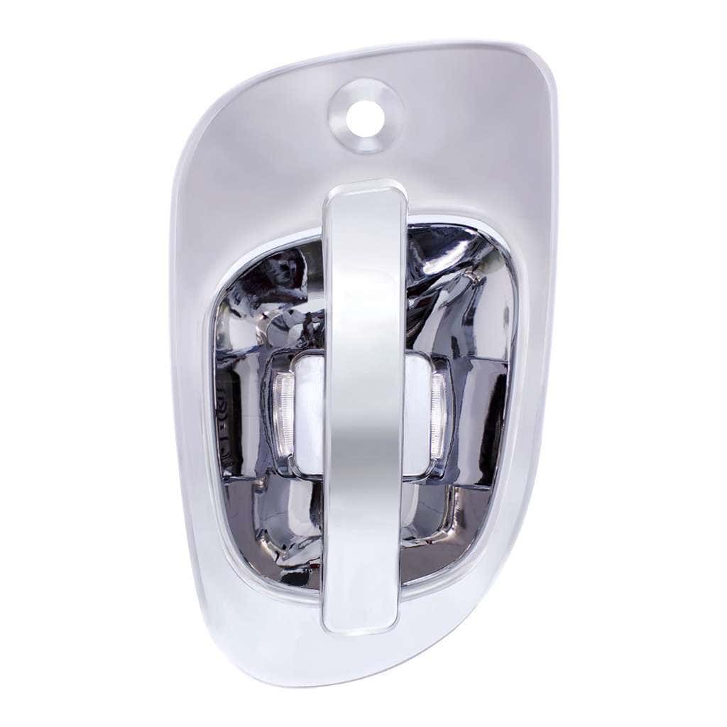 6 White LED Chrome Door Handle Cover for Freightliner