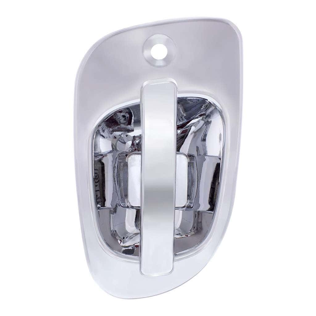 6 White LED Chrome Door Handle Cover for Freightliner