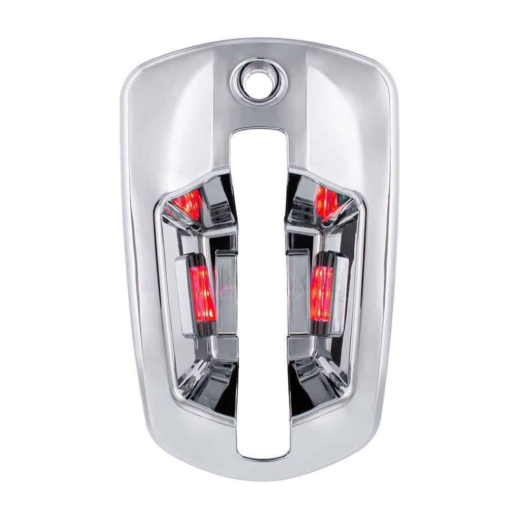 6 LED Chrome Door Handle Cover For 2018-2025 Freightliner Cascadia-Red LED