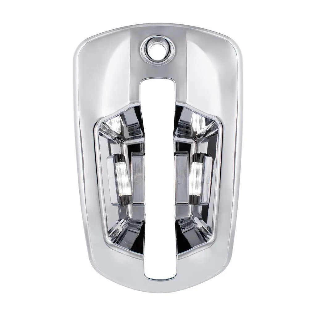 6 LED Chrome Door Handle Cover For 2018-2025 Freightliner Cascadia-White LED