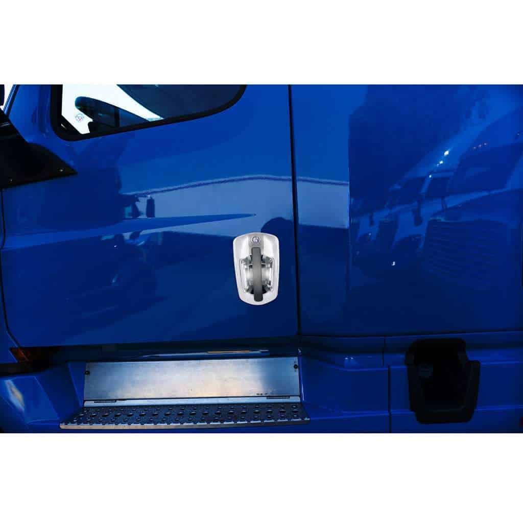 6 Led Chrome Door Handle Cover For 2018-2025 Freightliner Cascadia-White Led 5 6 LED Chrome Door Handle Cover For 2018-2025 Freightliner Cascadia-White LED