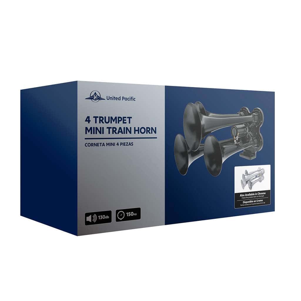 4 Trumpet Mini Train Horn-Black 8 4 Trumpet Mini Train Horn-Black