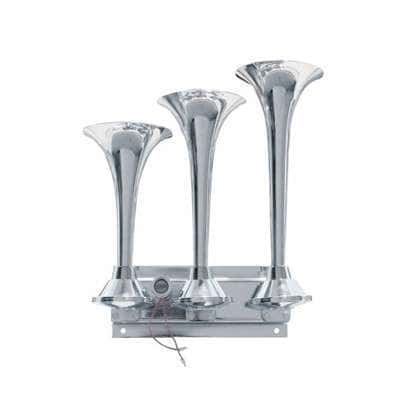 3 Trumpets Horizontal Chrome Train Horn