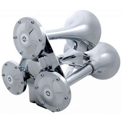 3 Trumpets Air Powered Train Horn With Support Bracket
