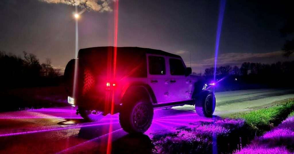 Universal Waterproof LED Underbody Lights - 4 Pack Colorful Flashing Motorcycle & Car Underglow Kit