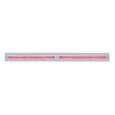 Chrome Top Mud Flap Plate With Two 24 LED 12" GloLight Bars (Each)