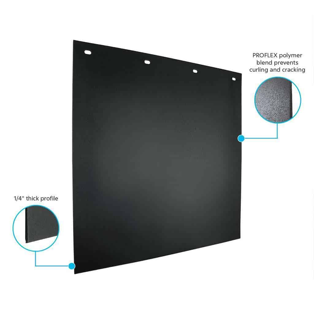 24" X 24" Black PROFLEX Mud Flap