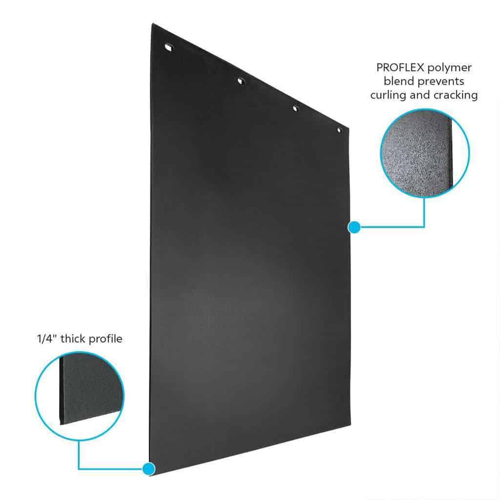 24" X 30" Black PROFLEX Mud Flap