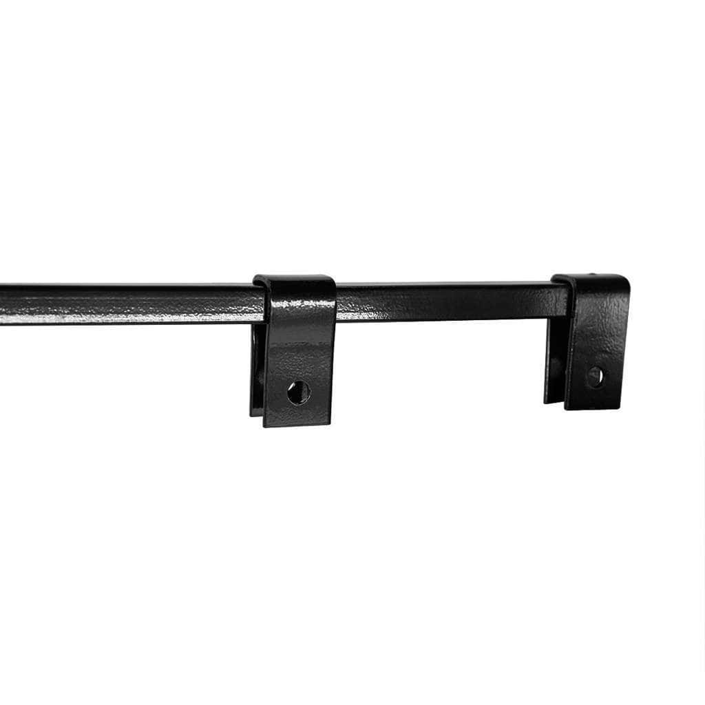 Black Straight Mud Flap Hangers With Mounting Hardware - No Coil (Pair) 4 Black Straight Mud Flap Hangers With Mounting Hardware
