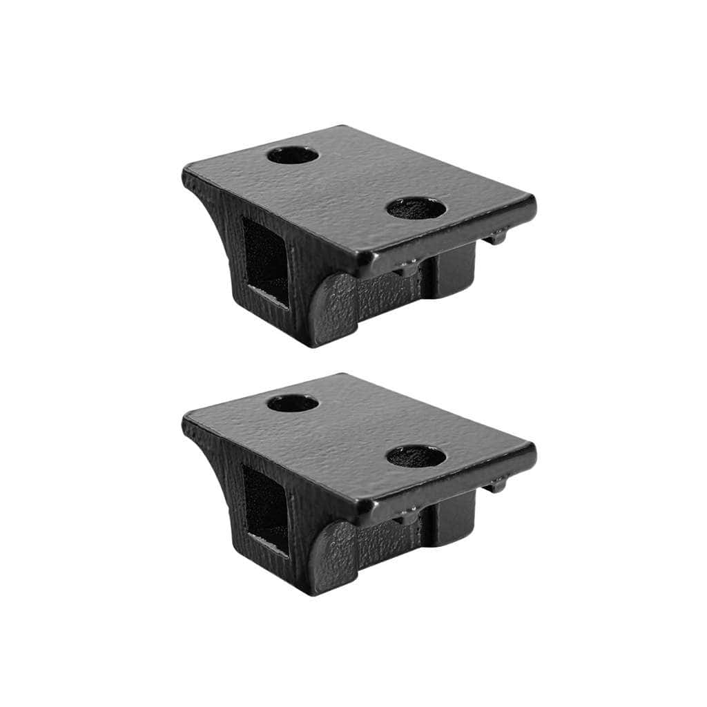 Black Straight Mud Flap Hangers With Mounting Hardware - No Coil (Pair) 6 Black Straight Mud Flap Hangers With Mounting Hardware