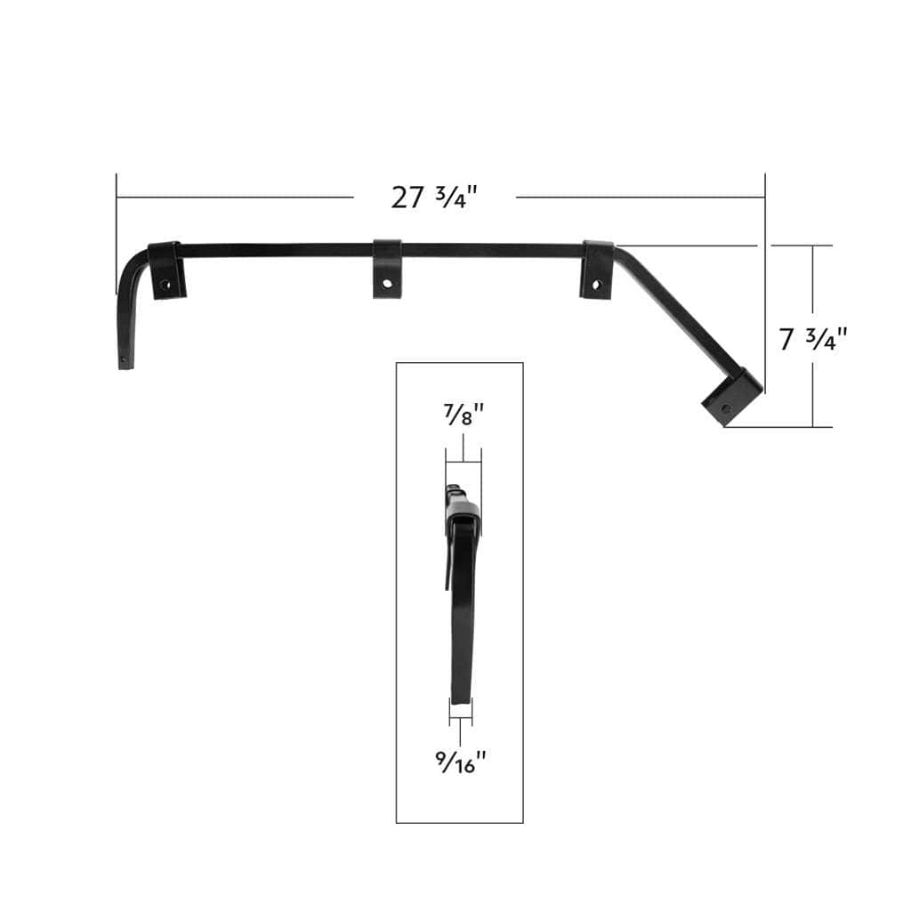 Black Angled Mud Flap Hangers With Mounting Hardware 8 Black Angled Mud Flap Hangers With Mounting Hardware