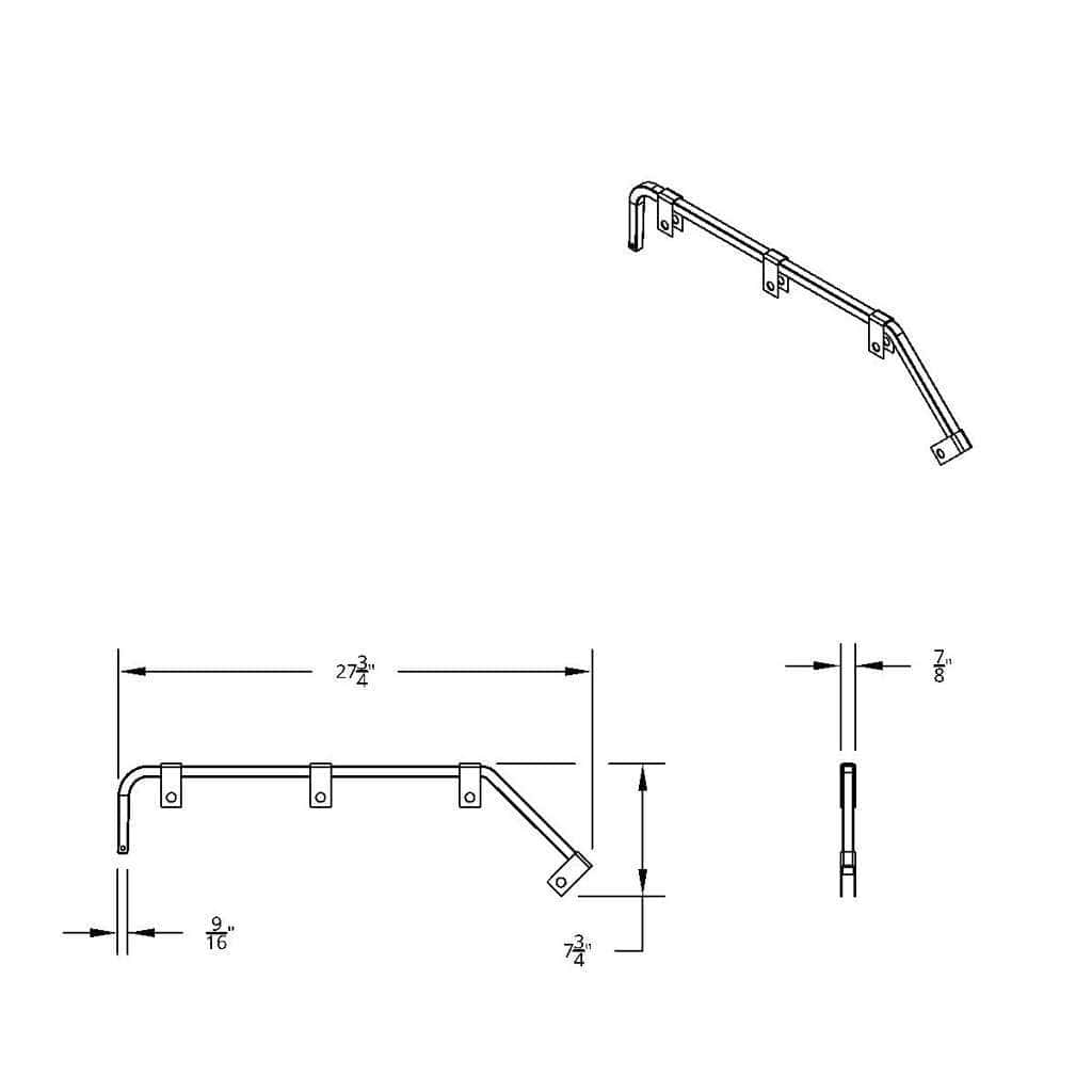 Black Angled Mud Flap Hangers With Mounting Hardware 9 Black Angled Mud Flap Hangers With Mounting Hardware