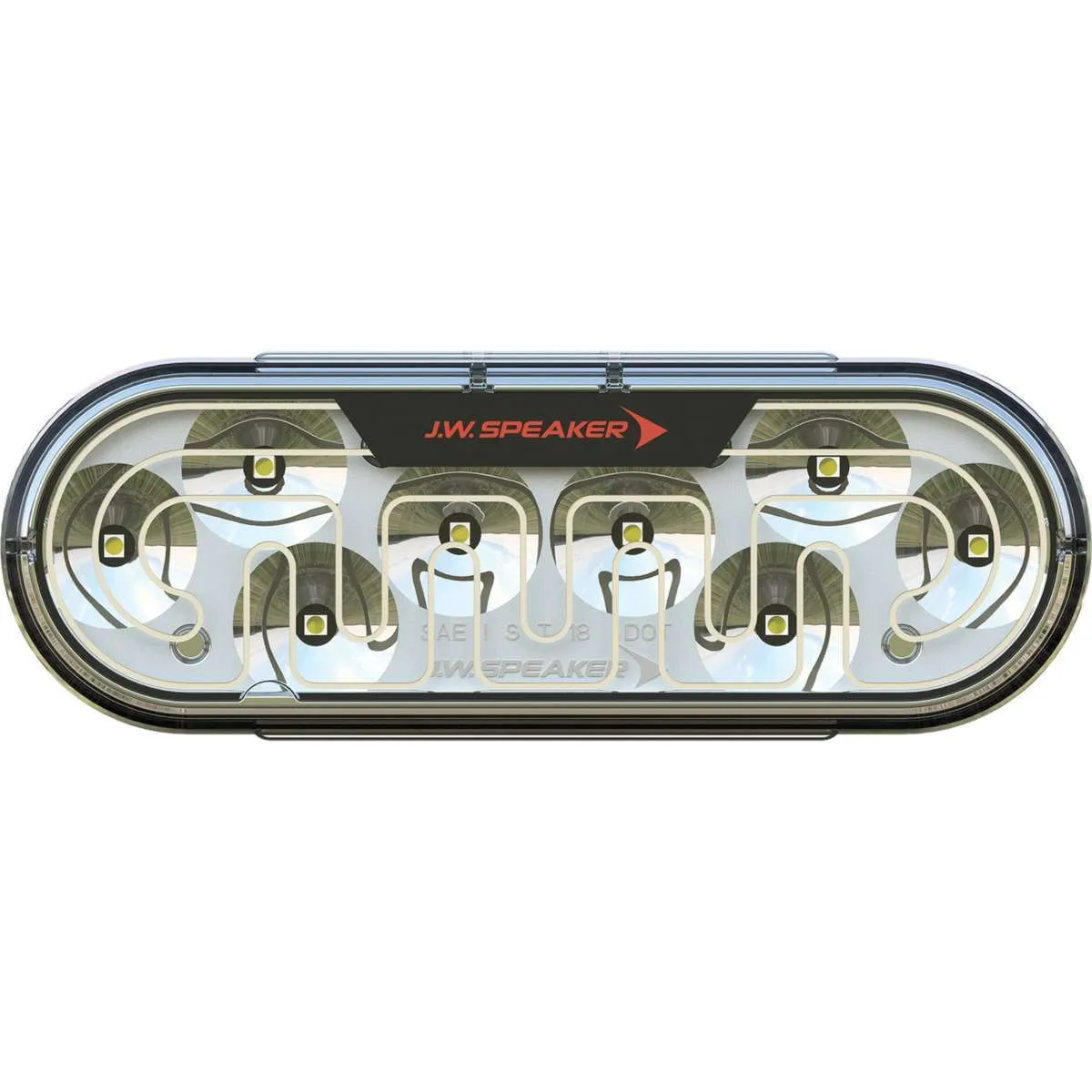 JW Speaker 2″x6″ Heated Oval LED Signal Light – Model 274 White Reverse Light
