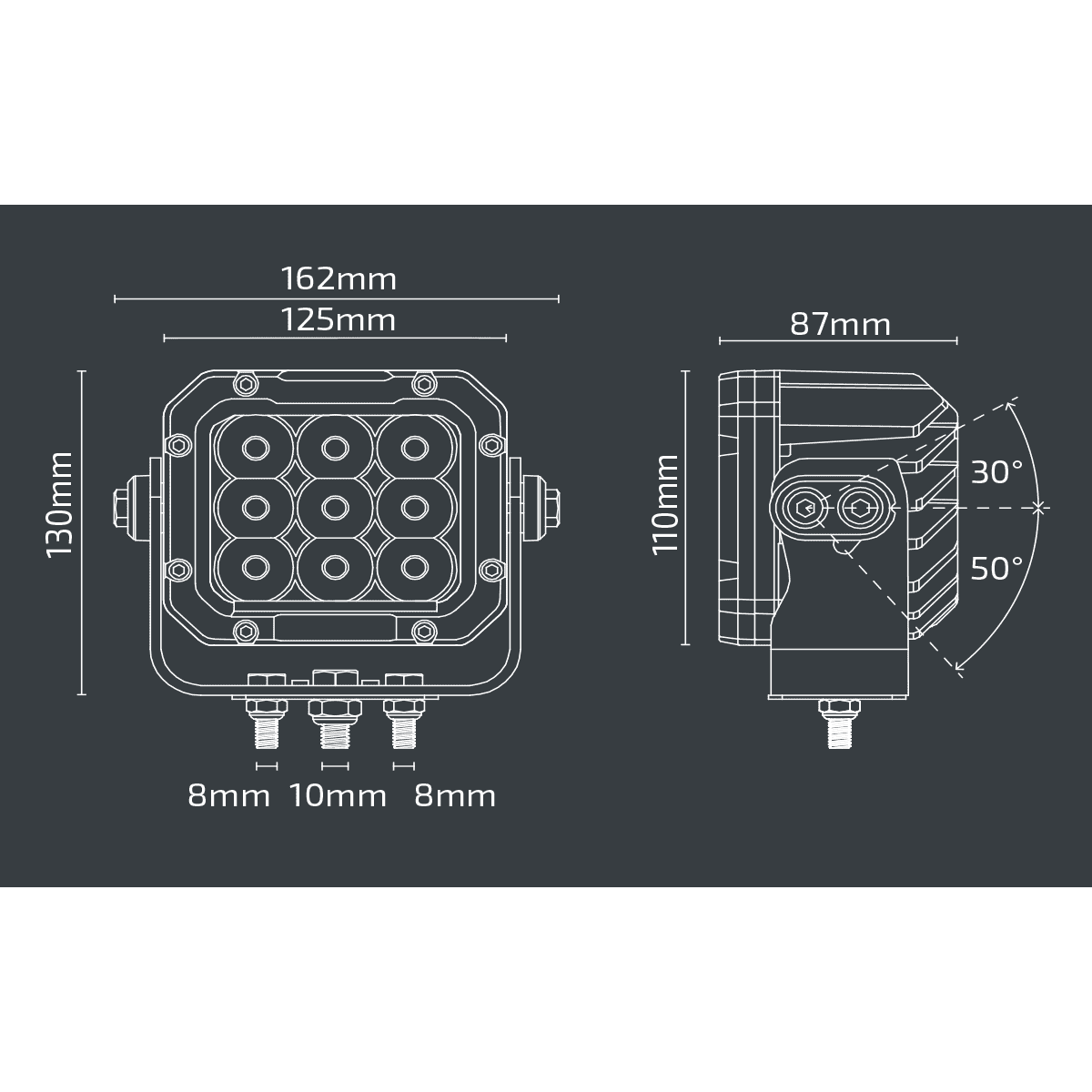Nx505 – 5″ Led Work Light 12-24V | 7650 Lumen | 90W 3 NX505 – 5″ LED Work Light 12-24V | 7650 Lumen | 90W