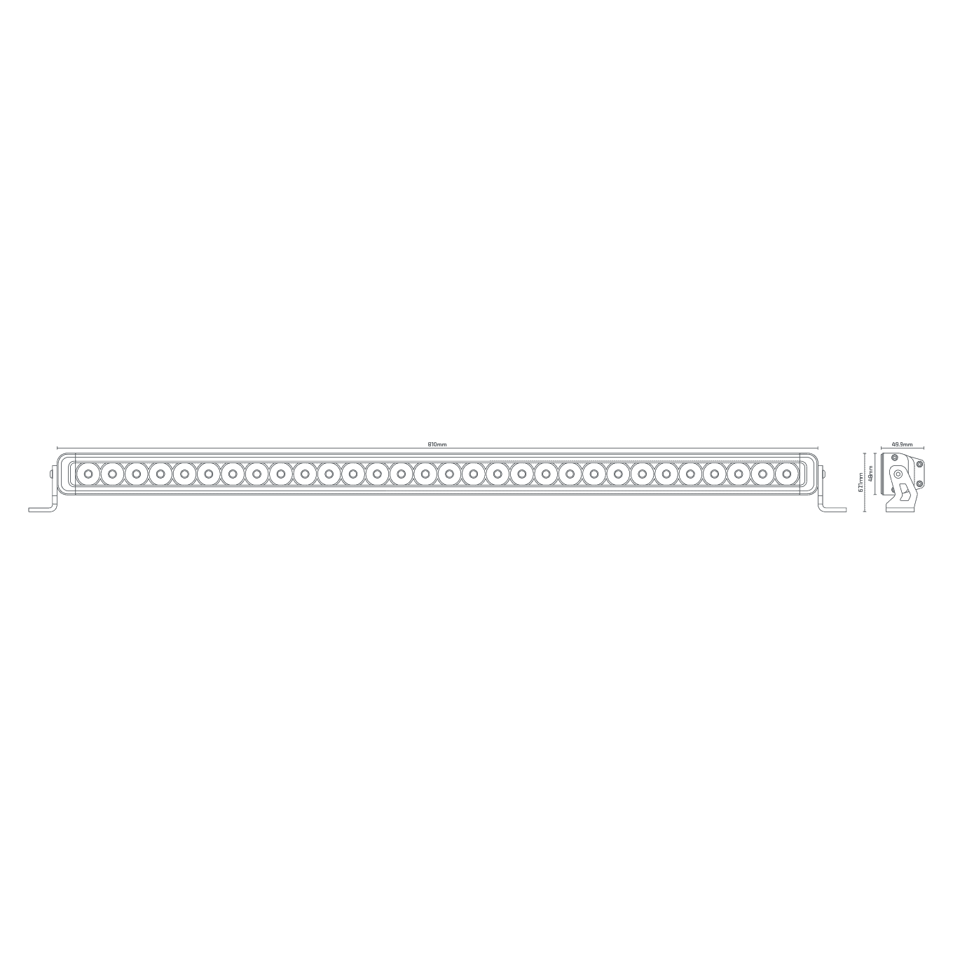 Nx831 – 32″ Led Light Bar | 7126 Raw Lumens | Combo Beam 9 NX831 – 32″ LED Light Bar | 7126 Raw Lumens | Combo Beam