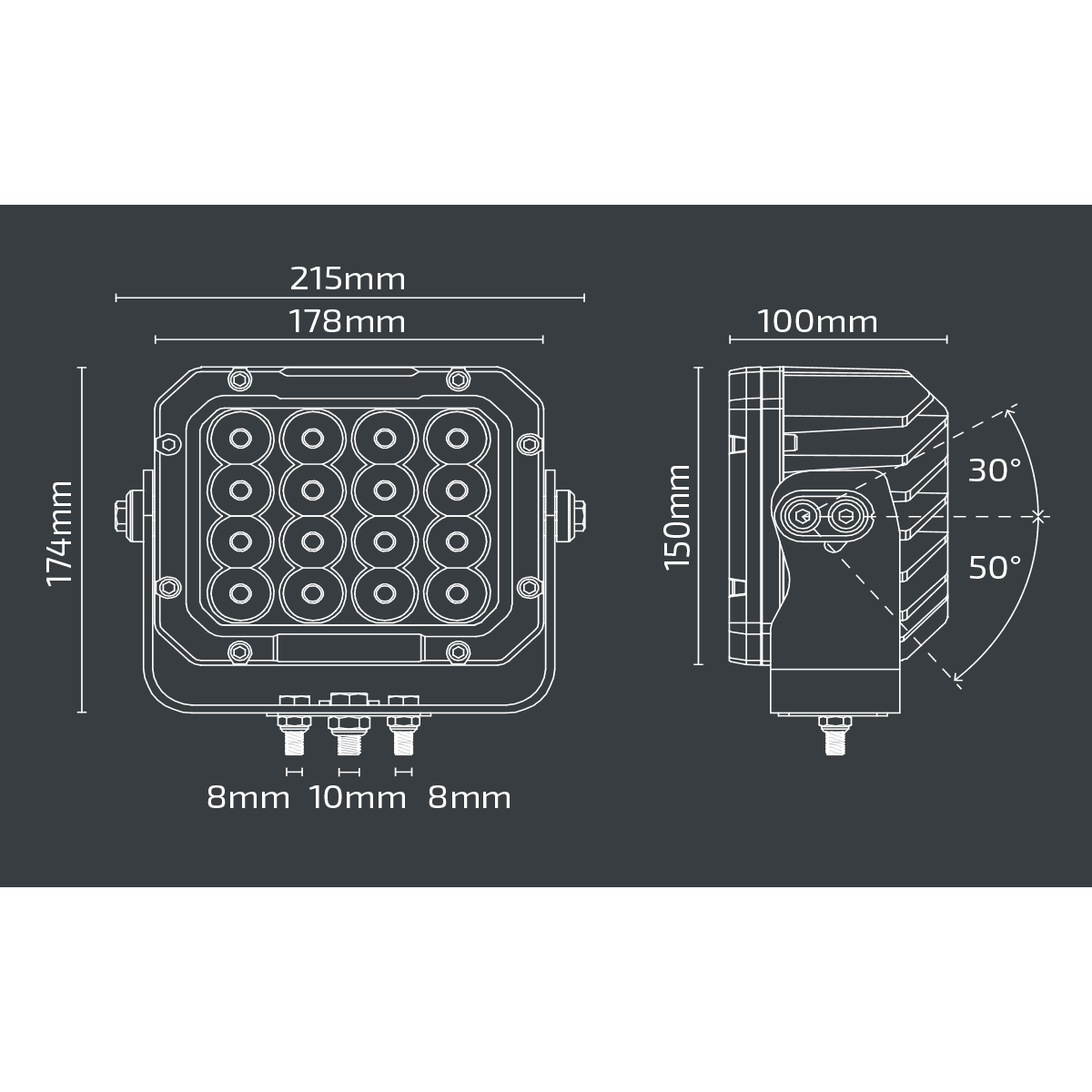 Nx510 – 7″ Led Work Light 12-24V | 13600 Lumen | 160W 3 NX510 – 7″ LED Work Light 12-24V | 13600 Lumen | 160W