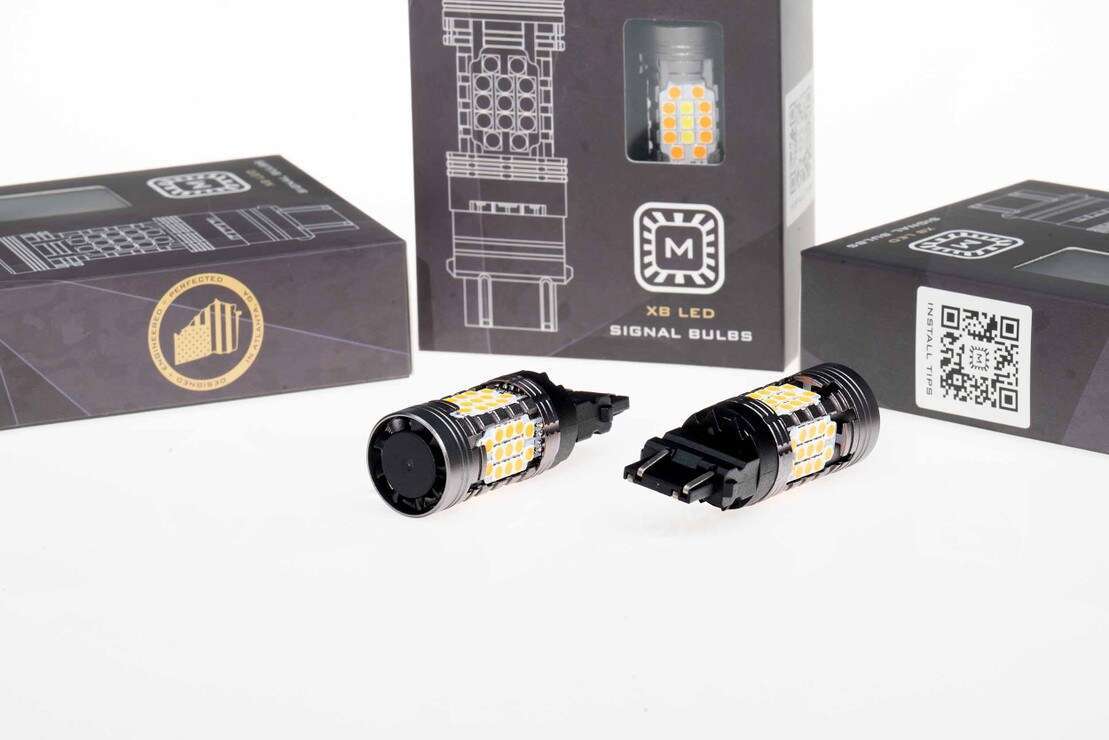 1157: Morimoto XB LED Bulbs (Resistor-Free)-Amber
