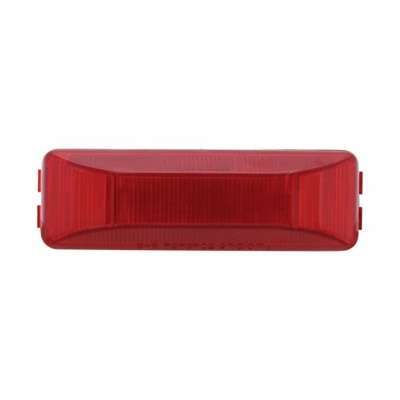 Dual Bulbs Rectangular Light (Clearance/Marker) - Red Lens