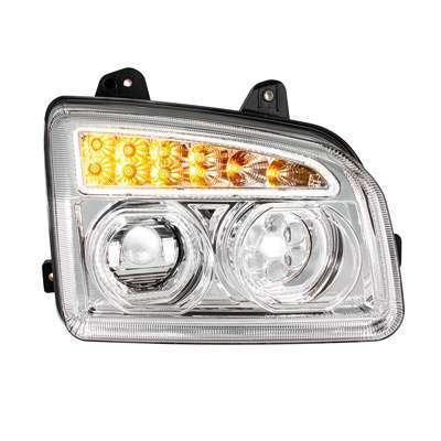 11 Led Headlight For 2015-2026 Kenworth T880, Chrome 1 11 LED Headlight for 2015-2024 Kenworth T880, Chrome