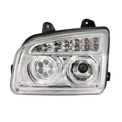 11 Led Headlight For 2015-2026 Kenworth T880, Chrome 5 11 LED Headlight For 2015-2024 Kenworth T880