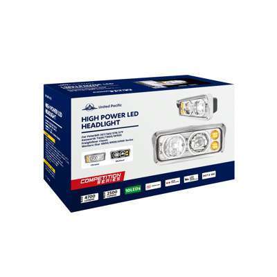 Chrome Heated Dual 4X6 Led Headlight With Drl &Amp; Turn Signal 10 High Power Heated 10 LED Headlight With LED Turn & DRL
